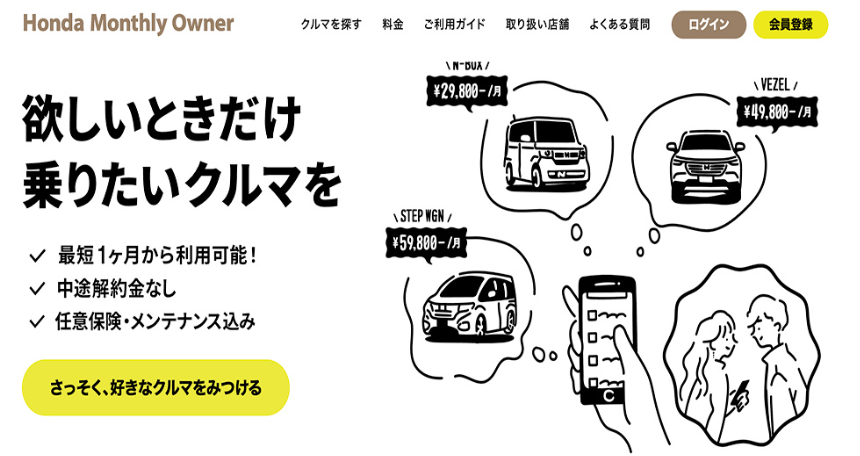 ホンダマンスリーオーナーTOP画像